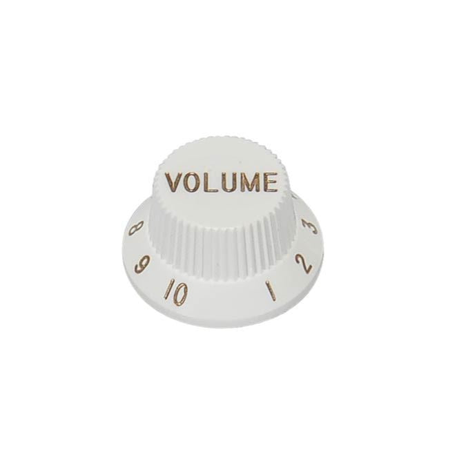 Stratocaster Knob Volume - White - Metric