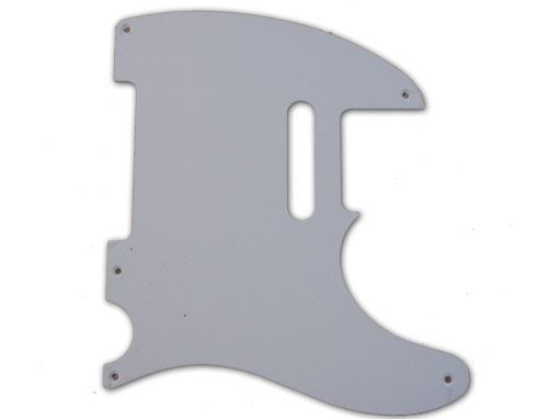 Telecaster Pickguard - White - 5 screwholes