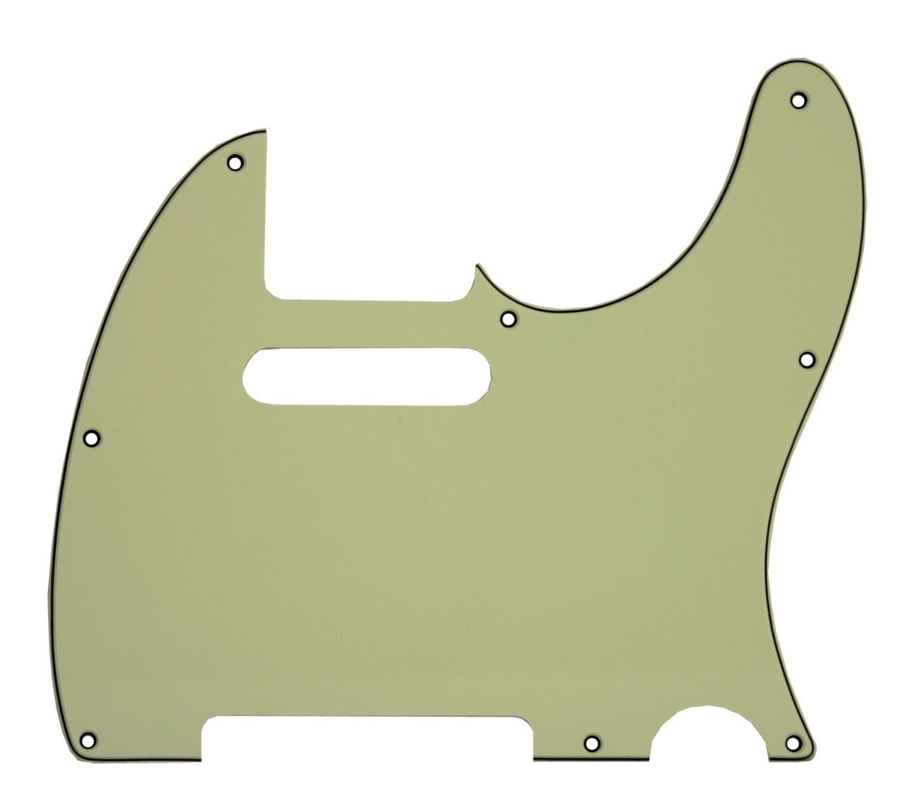 Telecaster Pickguard - Mint - Black - Mint