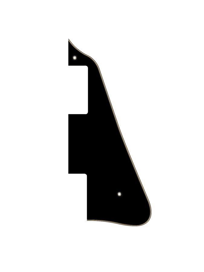 Les Paul Pickguard Black - Cream - Black 3ply