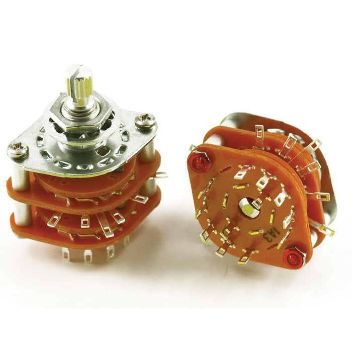 Rotaryswitch 5-positions - 4 poles