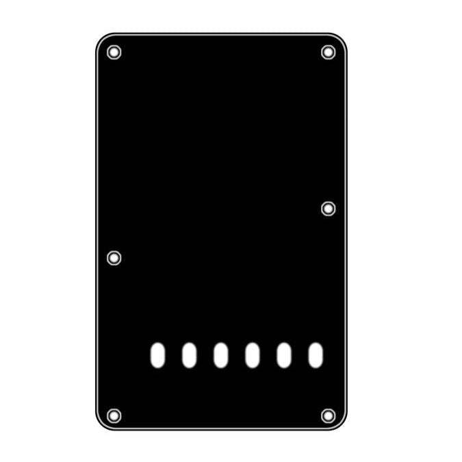 Tremolo Backplate - Black - White - Black