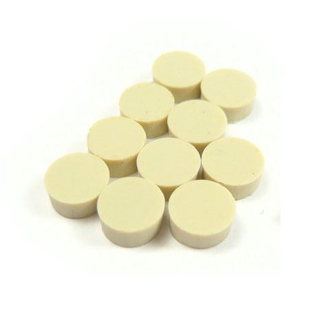 Dot inlay 'Clay' set of 12, 6mm dia
