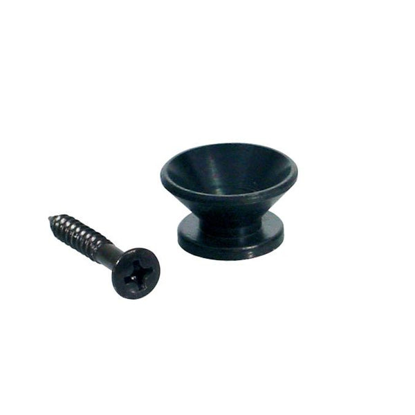 Strap Button with screw Black