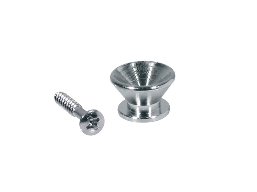 Strap Button with screw Chrome