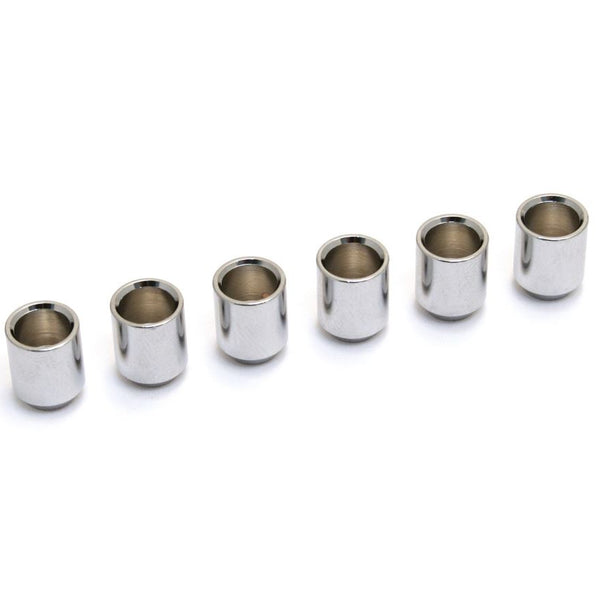 String Ferrules Chrome Set of 6