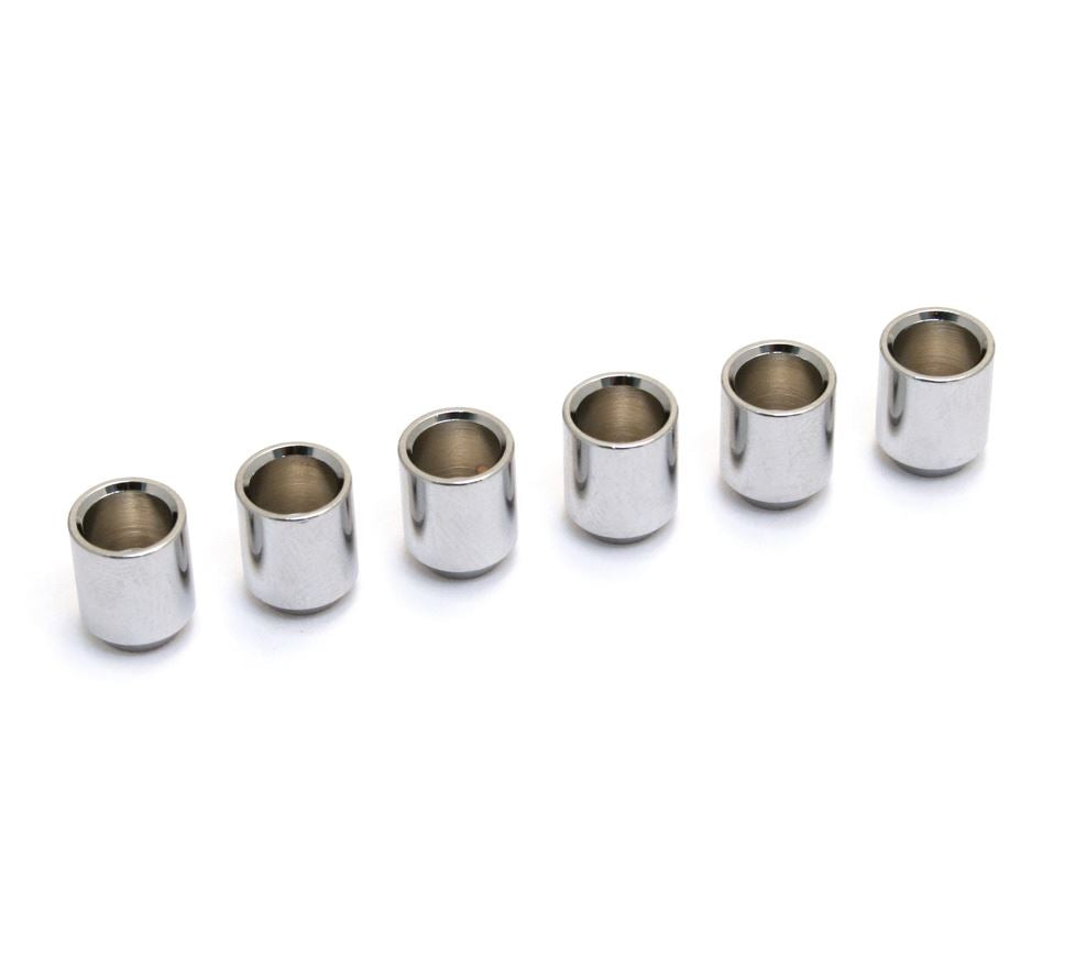 String Ferrules Chrome Set of 6
