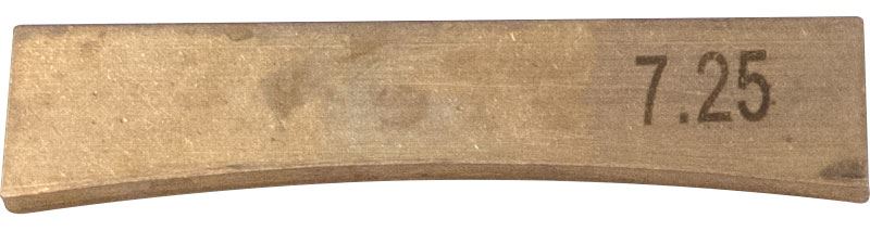 Fret Press Caul with 5 Brass Inserts