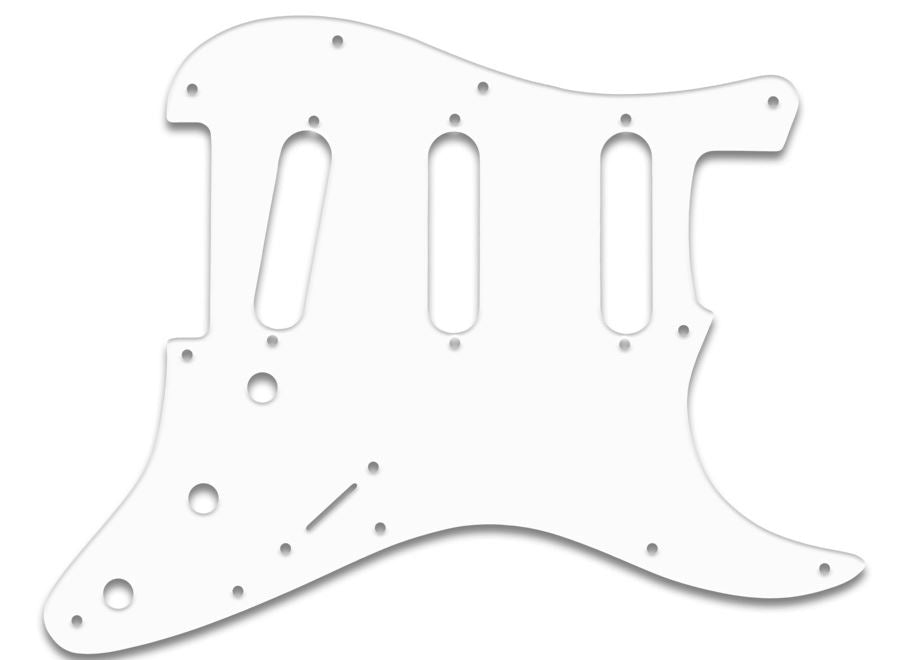 Stratocaster Pickguard SSS - White
