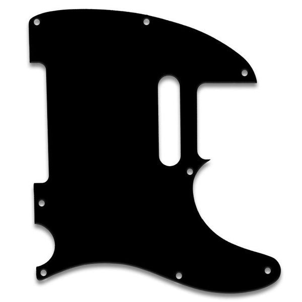 Telecaster Pickguard - Black - White - Black