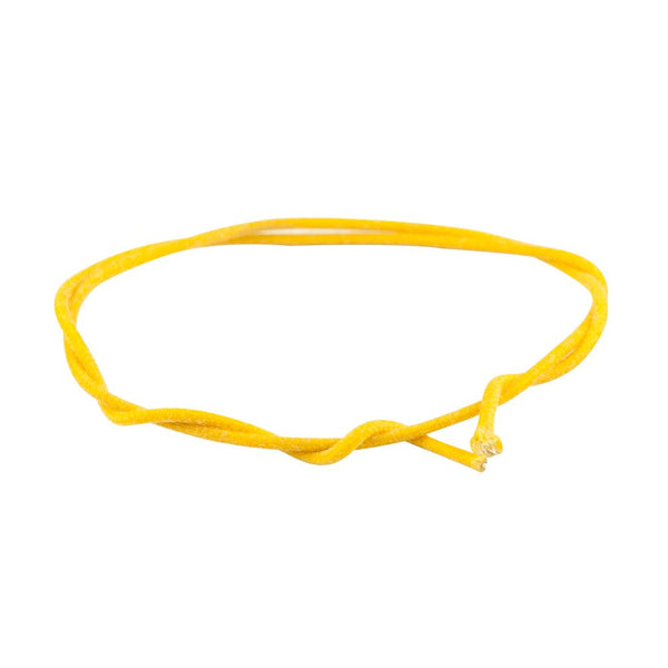 Gavitt Cloth Covered Push-Back Wire - Yellow - 1 meter