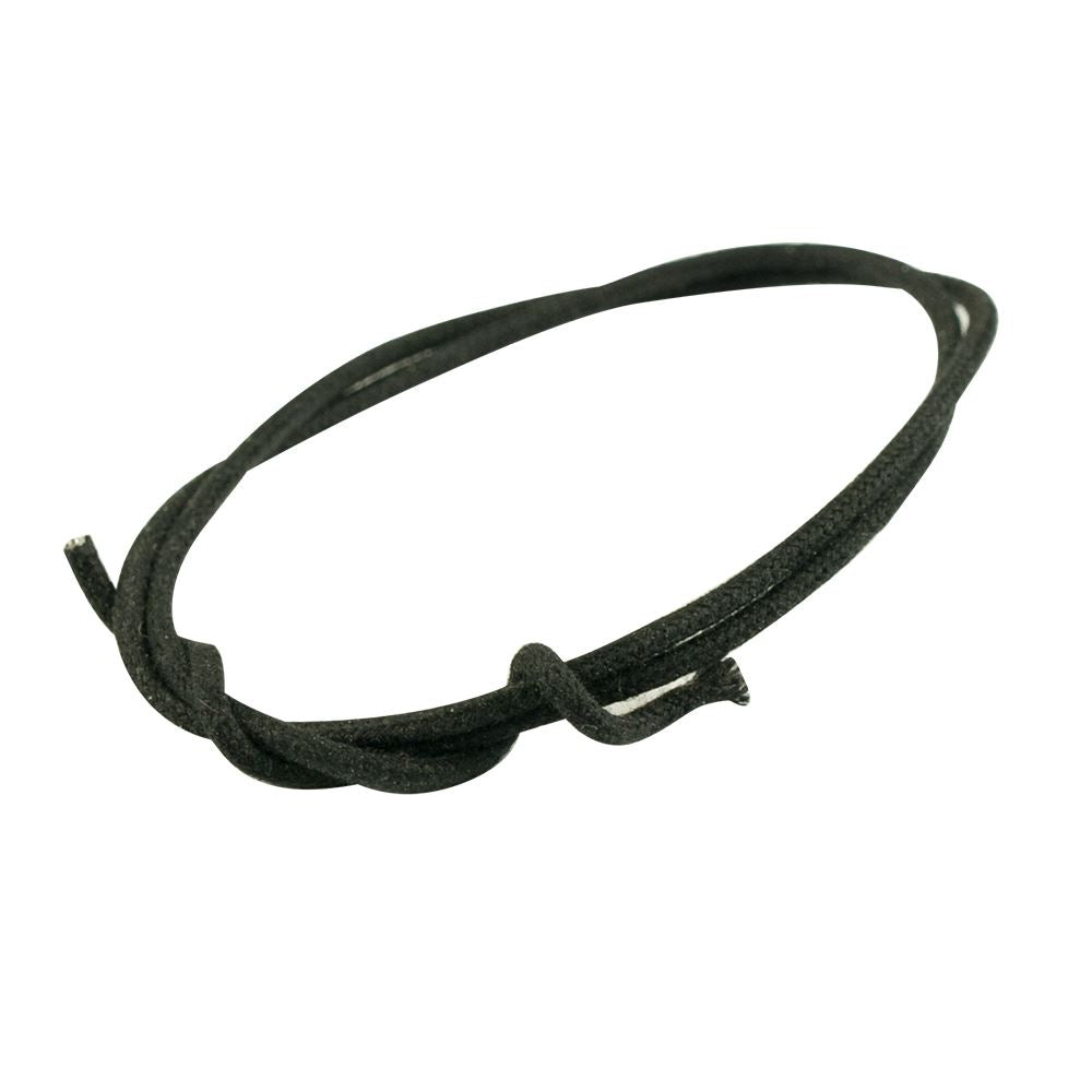 Gavitt Cloth Covered Push-Back Wire - Black - 1 meter