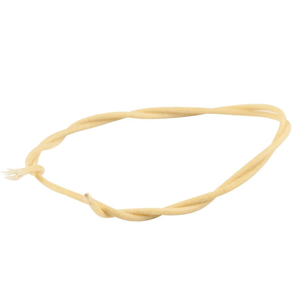 Gavitt Cloth Covered Push-Back Wire - White - 1 meter
