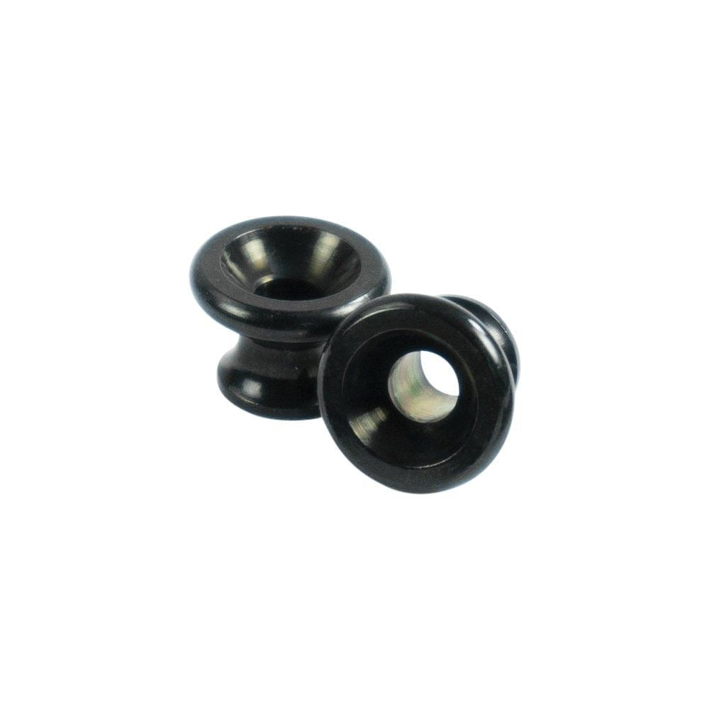 Gibson Strap Button by Kluson USA - Black - Set van 2