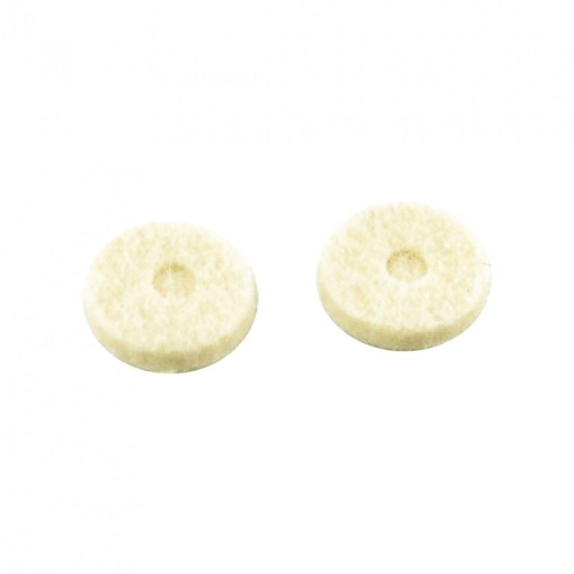 Felt washers for Strappins - White - Set of 2