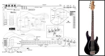 MusicMan StringRay 5-string Blueprint