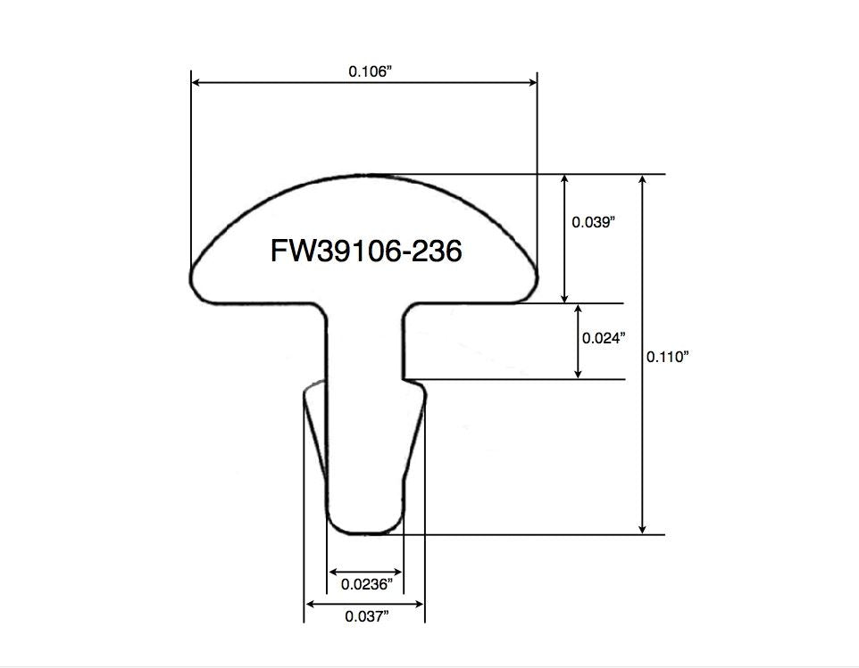 Jescar 39106-236 Fretwire - Nickel Silver - 61cm