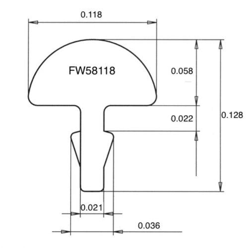 Jescar 58118 Fretwire - Nickel Silver - 61cm
