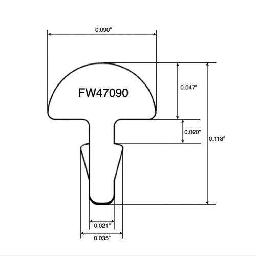 Jescar 47090 Fretwire - Nickel Silver - 61cm