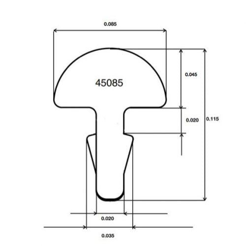 Jescar 45085 Fretwire - Nickel Silver - 61cm