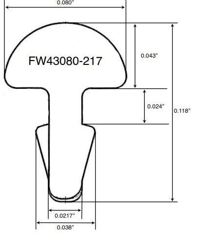 Jescar 43080-217 Fretwire - Nickel Silver - 61cm