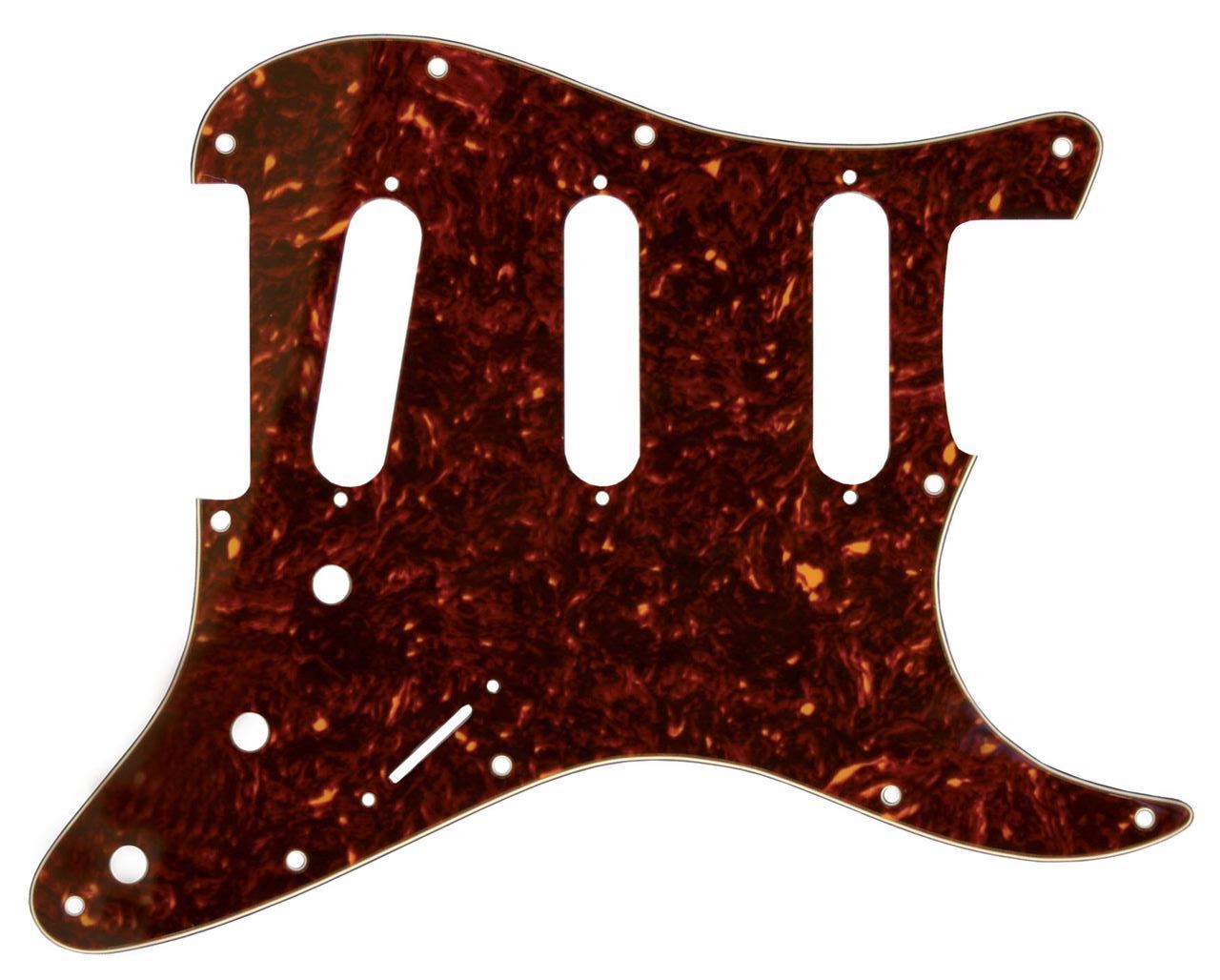 Stratocaster Pickguard SSS - Tortoise - White - Black - White