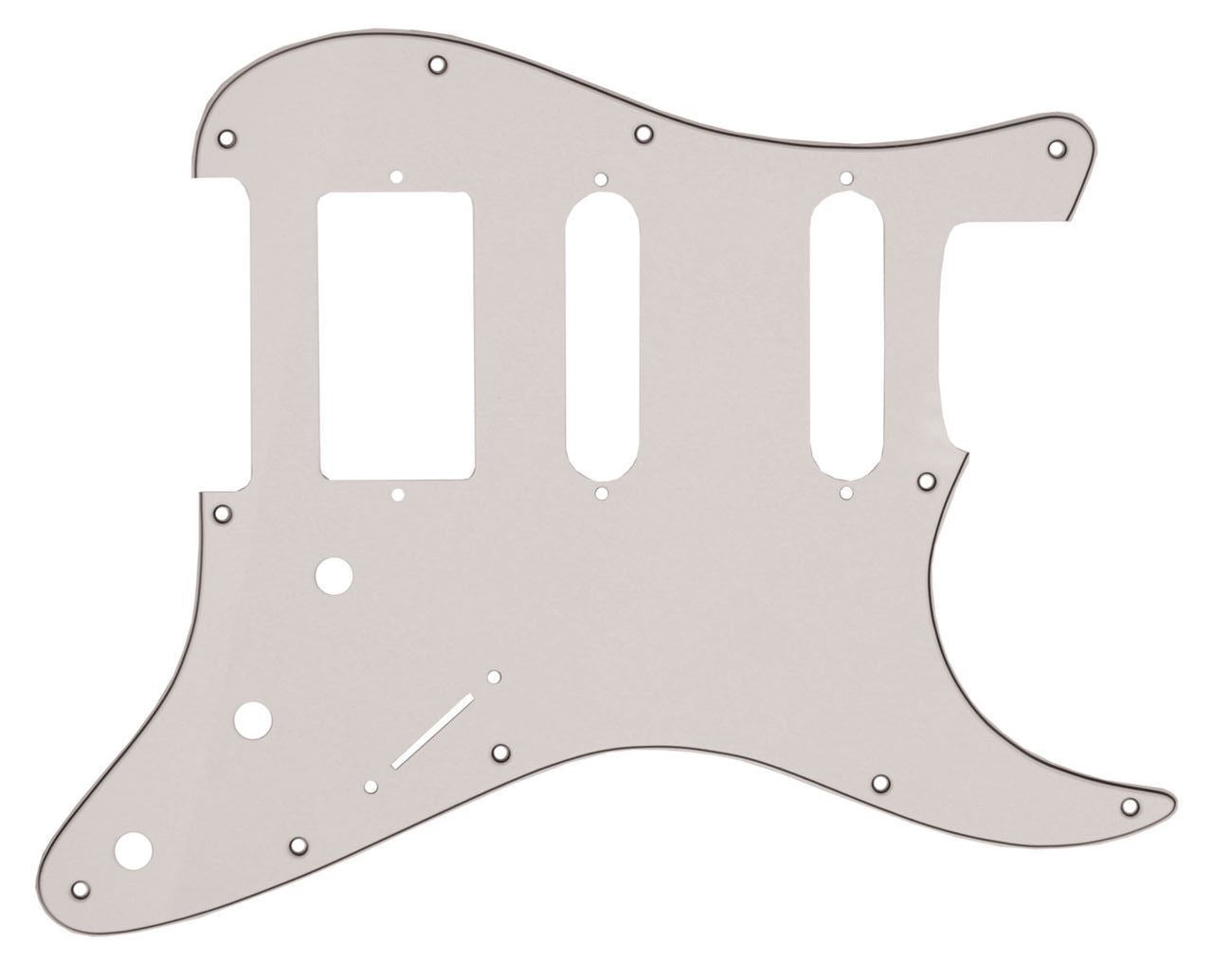 Stratocaster Pickguard HSS - White - Black - White