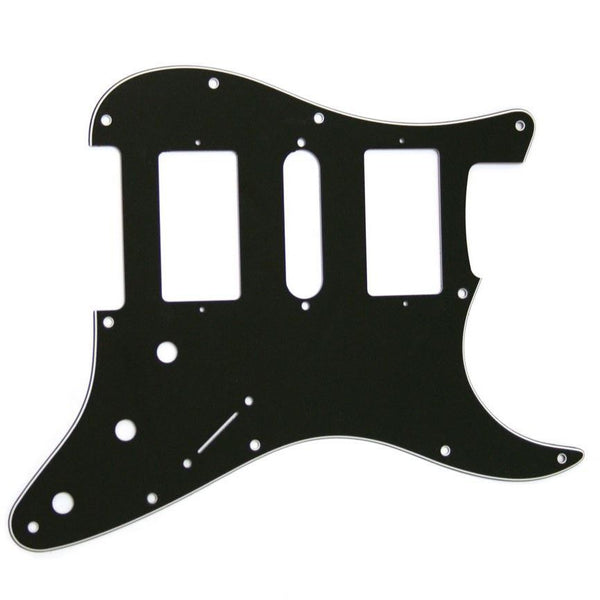Stratocaster Pickguard HSH - Black - White - Black
