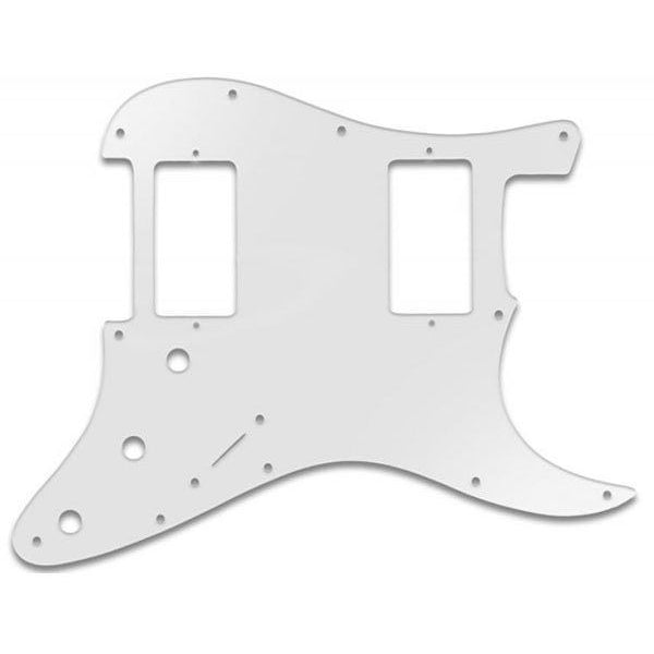 Stratocaster Pickguard HH - White - Black - White