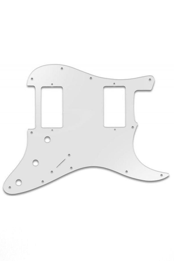 Stratocaster Pickguard HH - White - Black - White