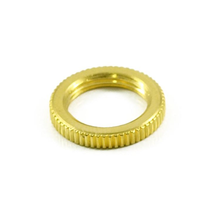 Switchcraft Knurled Nut For Toggle Switch - Gold