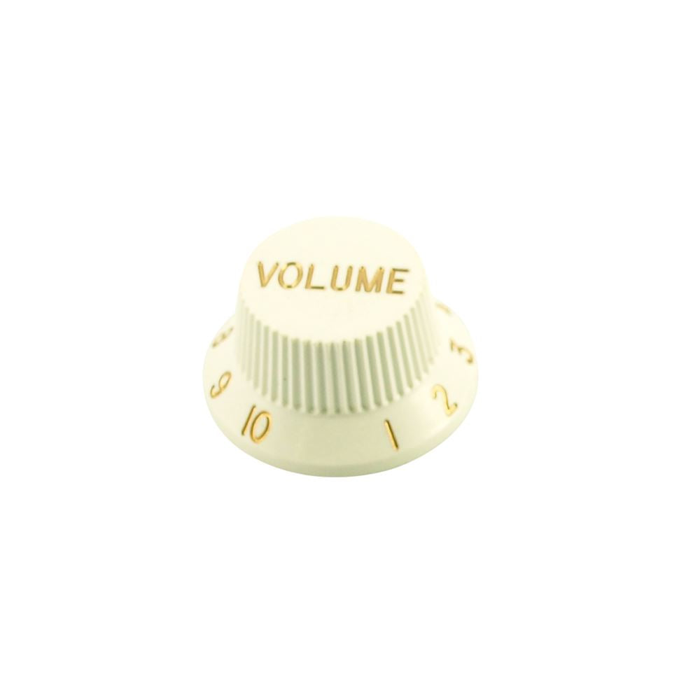 Stratocaster Knob Volume - White - Inch