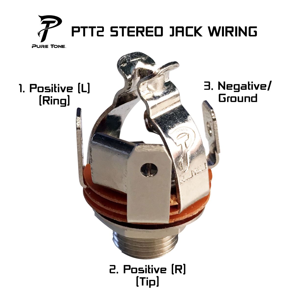 Pure Tone Multi Contact Output Jack - Stereo - Nickel