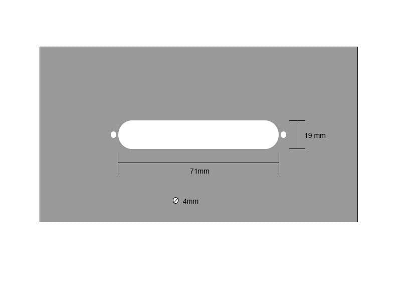 Single Coil Pickguard Routing Template