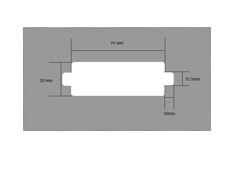 TV Jones Pick-up Routing Template