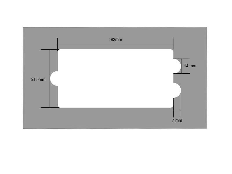 MusicMan StringRay Pick-Up Routing Template