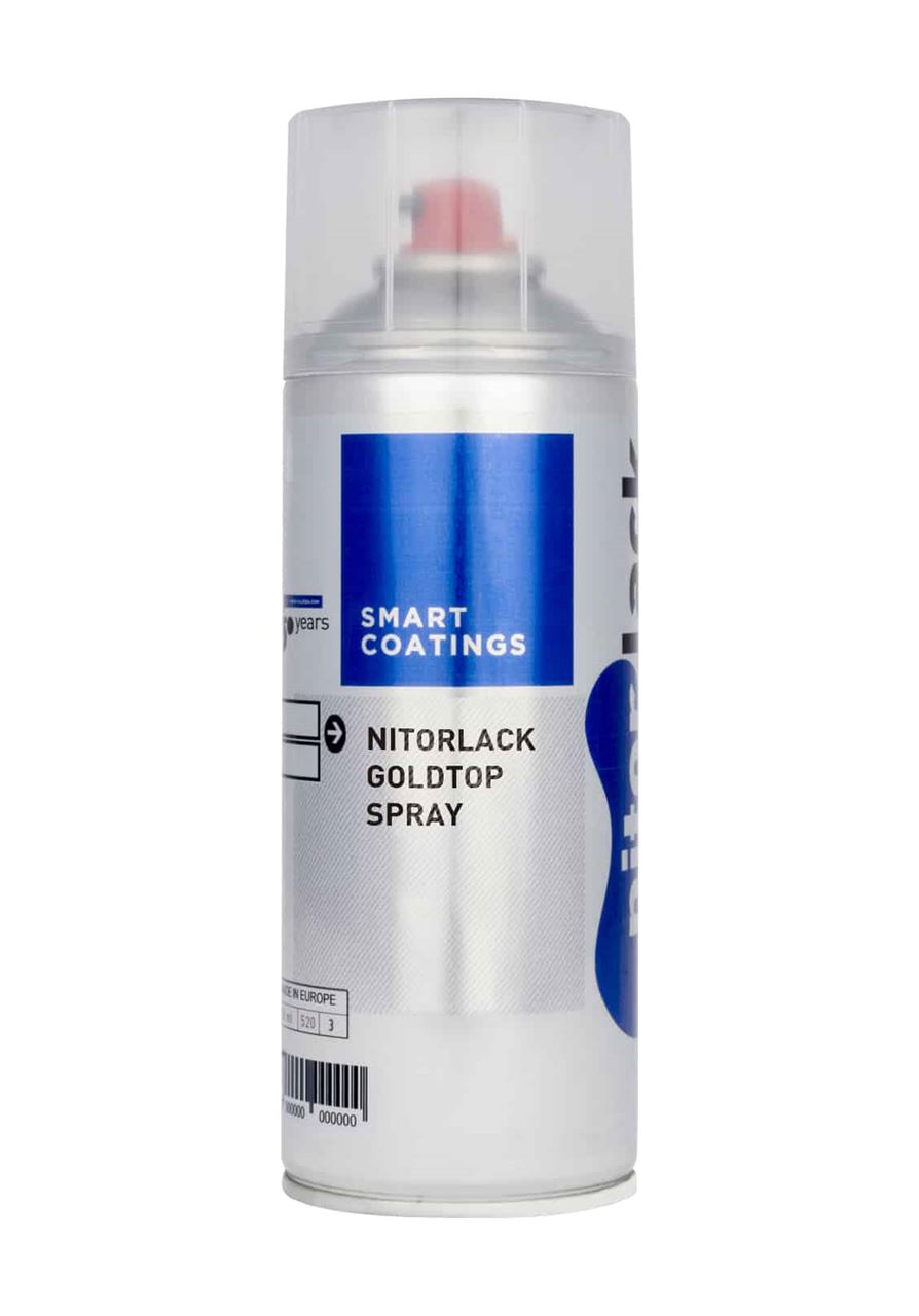 Nitrocellulose Lacquer Gold Top - 400ml Spray Can