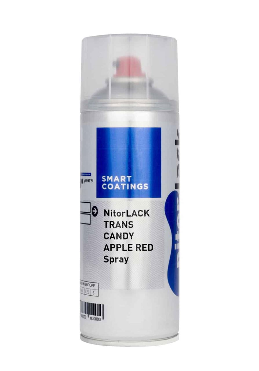 Nitrocellulose Lacquer Trans Candy Apple Red - 400ml Spray Can