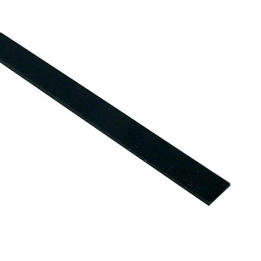 Binding ABS Plastic - Black - 1.52 x 9.52 x 1650mm
