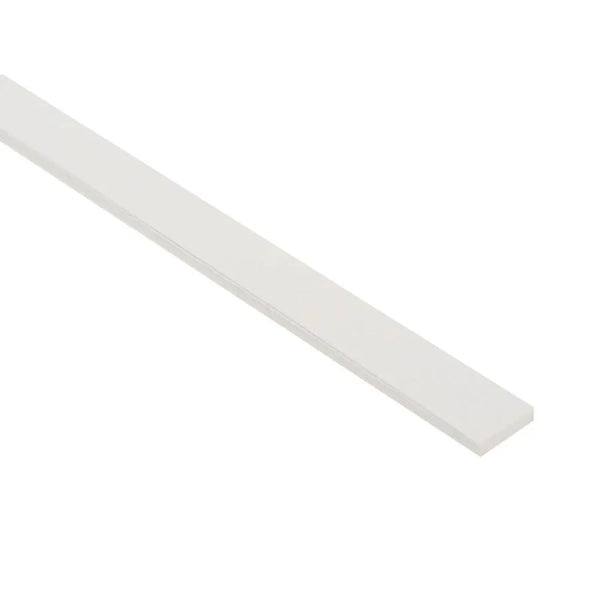 Binding ABS Plastic - White - 2,35 x 6,35 x 1650mm