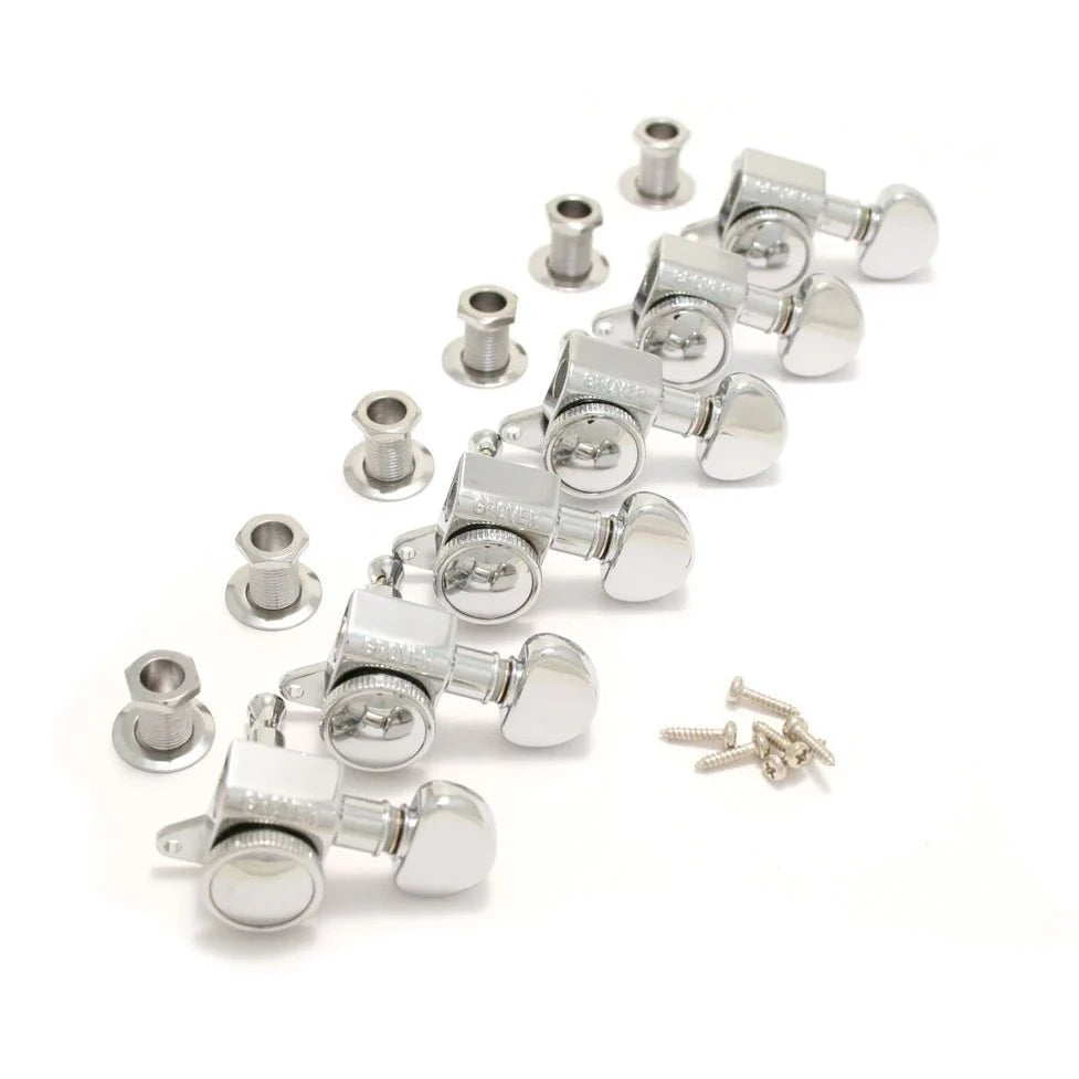 Grover Mini Roto-Grip Locking Rotomatics (505 series) - 6x1 - Chrome