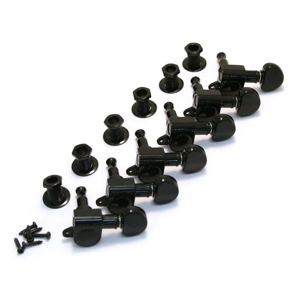 Grover Mini Rotomatics (205 Series) - 6x1 - Black Chrome