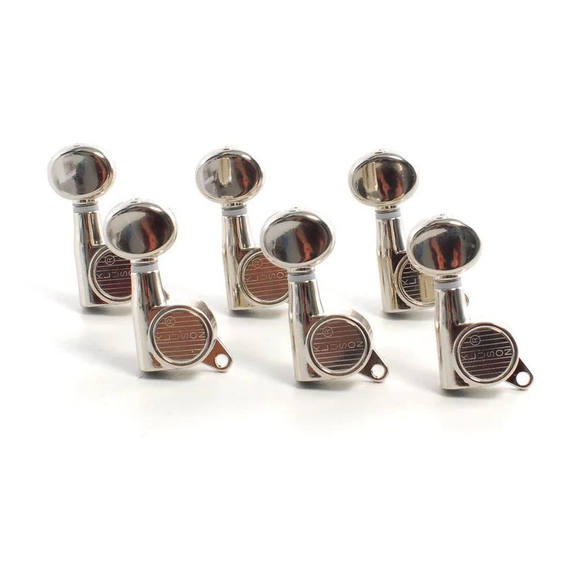 Kluson Kluson Roundbacks Oval - 6x1 - Nickel