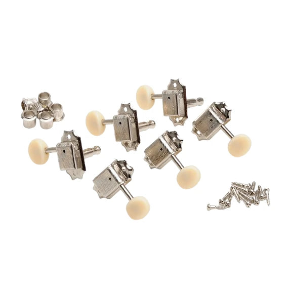 Kluson Double Line Junior Tuners – 3x3 – Nickel