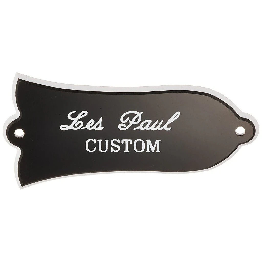 Bell Trussrod Cover - Les Paul Custom - Black - White