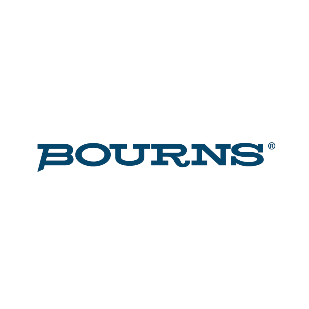 Bourns logo – manufacturer of guitar potentiometers and controls