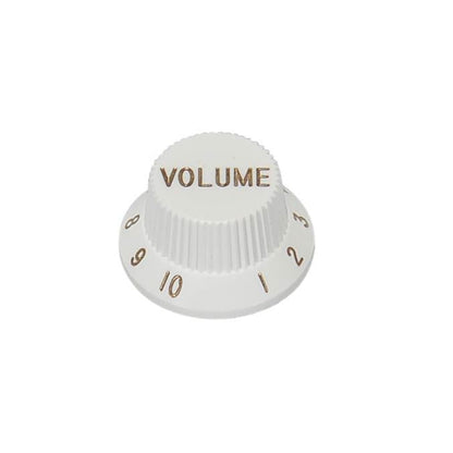 Stratocaster Knob Volume - White - Metric
