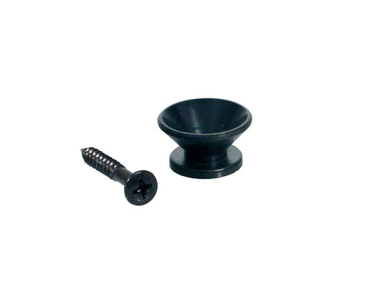 Strap Button with screw Black