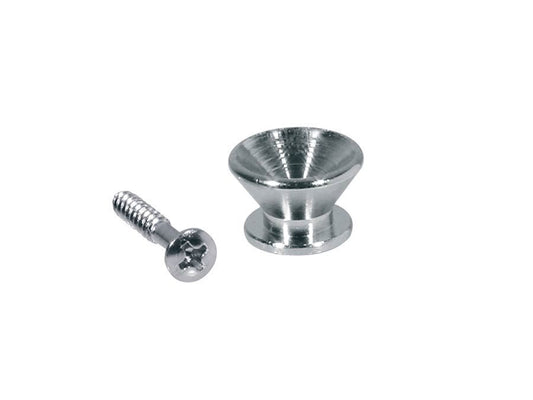 Strap Button with screw Chrome