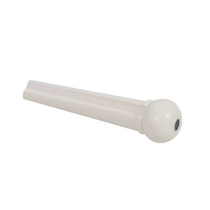 Bridge Pin Plastic White - Black Dot Ø 2mm - Set of 6